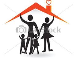 Vector Family And House Of Love Logo Stock Illustration Royalty Free Illustrations Stock Clip Art Icon Stock Clipart Icon Love Logo Family Logo Art Icon