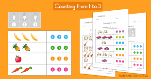 preschool math worksheets counting to 3 learn to count up to 3