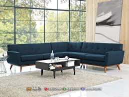 1.2 sofa sudut model classic. Desain Sofa Minimalis Jati Jepara Terbaru Excellent Denim Mf255