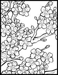 Enjoy free printable coloring pages for kids and adults, find a picture you like and get started! Cherry Blossom Coloring Pages