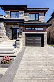 Driveway Inspiration For Contemporary And Modern Homes Creative Front Yard Ideas And Land Modern House Design Modern House Exterior House Architecture Design