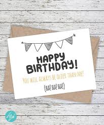 Birthday Cards For Brother From Sister Happy Birthday Brother Birthday Card Funny Older Birthday Card Older Sister Card B Birthday Cards For Brother Sister Birthday Card Funny Birthday Cards