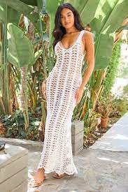 White Crochet Cover Up Swimsuit Cover Up Swim Cover Up Dress Lulus