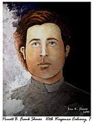 Private Benjamin Franklin Shaver Framed Print