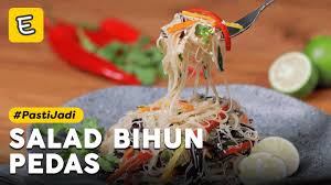 Coba berbagai olahan salad sayuran segar dari asia. Resep Salad Bihun Pedas Youtube