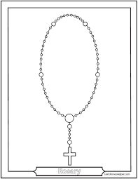 Michael and the sub tuum praesidium. 6 Rosary Diagrams Printable Catholic Rosary Guide And Worksheets