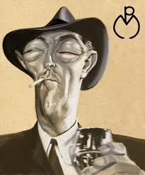 Robert Mitchum Artist Patrick Mate Funny Caricatures Caricature Caricature Drawing