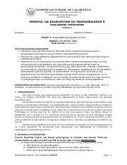 Ipinapalagay ng maraming mga lider ng negosyo na ang pagpili ng tamang pamagat ay simple. Cot1st Docx Republic Of The Philippines Department Of Education Caraga Administrative Region Division Of Surigao Del Norte Tubod National High School Course Hero