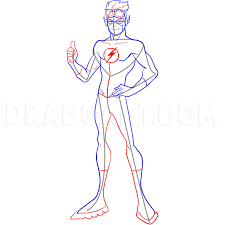 Some of the coloring page names are pin on christmas crafts, superhero symbols coloring at colorings to, the flash coloring book, flash ride jet skateboard in roary the racing car coloring best place to color, out big hero 6 characters coloring coloring for, pin. How To Draw Kid Flash Coloring Page Trace Drawing