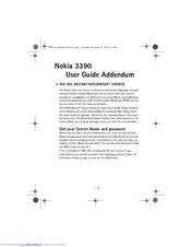 Turn on your phone without a sim card in it 2. Nokia 3390 Manuals Manualslib
