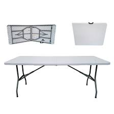 6 seater folding rectangular trestle table folding table fold in half table half table