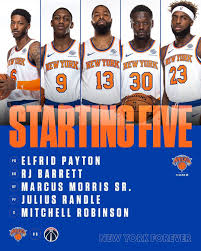 19 hours ago · the knicks released their summer league roster on monday, and three former cats made the cut in immanuel quickley, kevin knox, and reid travis. New York Knicks Tonight S Starting Lineup New York Knicks Nba New York Knicks
