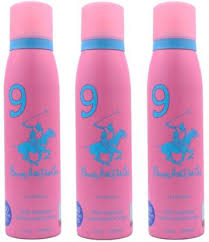 Beverly Hills Polo Club Sport No 9 Perfume Body Spray Combo Pack Of 3 150ml Each Perfume Body Spray For Women Price In India Buy Beverly Hills Polo Club Sport