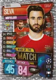 Ronaldo scored a penalty after rafa silva was fouled by willi orban, before rounding off a slick team move. 272 Rafa Silva Sl Benfica Man Of The Match Match Attax 2019 20 Football Cards Direct