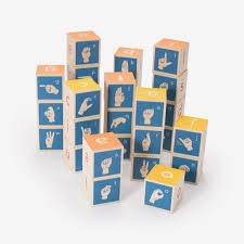 Sign Language Alphabet Blocks American Sign Language Baby Sign Language Sign Language Alphabet
