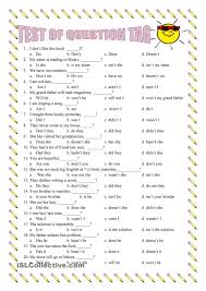 Question Tag Exercise This Or That Questions Grammar Exercises Learning English For Kids