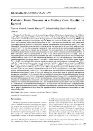 Remember the symptoms we list here are not usually cancer. Pdf Pediatric Brain Tumours At A Tertiary Care Hospital In Karachi