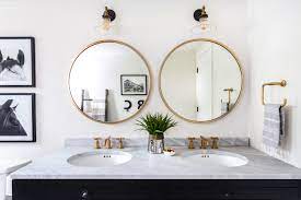 2 pack blind spot car mirrors, 2 round waterproof hd glass wide angle convex rear view mirror, frameless sway rotate adjustable side mirrors for cars suv and trucks. Bathroom Mirrors Are Going Full Circle Fox Homes