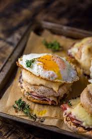 Croque Madame Mcmuffins Baker By Nature Recipe Breakfast Brunch Recipes Recipes Croque Madame