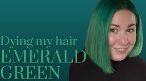 This particular product does have some trouble adhering to darker hair. Dying My Hair Emerald Green With Iroiro Lizzie Layne Youtube