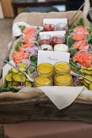 Summer Party Ideas Burger Bar Gardenparty Food Presentation Burger Party Wedding Food