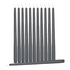 Shopacandle offer high quality 100% lead soft wine red unscented taper candles 12 inch tall 3/4 inch thick set of 12 burn 10 hours. Hyoola 12 Pack Tall Taper Candles 14 Inch Dark Grey Dripless Unscented Dinner Candle Paraffin Wax With Cotton Wicks 12 Hour Burn Time Buy Online In Bahamas At Bahamas Desertcart Com Productid 87921321