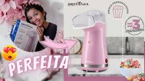comprei a pipoqueira rosa da britania air fryer youtube