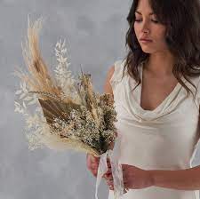 Check spelling or type a new query. Dried Flower Bridal Bouquet White Botanique Workshop