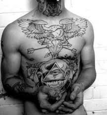 Fabulous crow tattoo on chest. 60 Bird Tattoos For Men From Owls To Eagles