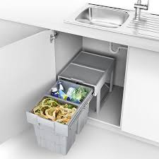 So Tech Systeme De Tri Des Dechets Poubelle 2 X 16 Litres A Partir De 400 Mm De Largeur De Porte Avec Bacs Teles En 2020 Poubelle Poubelle Coulissante Tri Des Dechets