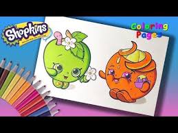 Shopkins Coloring Book Apple Blossom And Juicy Orange Coloring Pages For Children Youtube Shopkins Colouring Book Coloring Books Coloring Pages