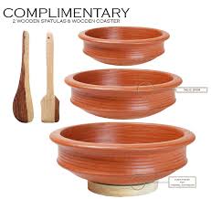 I joined many clay oriented facebook pages and found a young man in india advertising clay pots for cooking over fire. Buy Craftaman India Online 1l 2l And 3l Terracotta Clay Pots For Cooking Red Online At Low Prices In India Amazon In