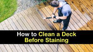 Check out a sample deck staining video here. 5 Handy Ways To Clean A Deck Before Staining It