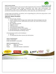 Check spelling or type a new query. Loker Pt Nutrifood Juni 2019 Email