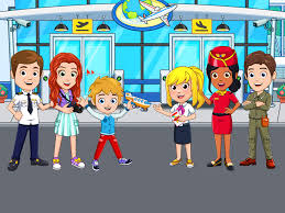 The bank manager is not so . Airport My Town Games