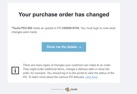 Hi morganne, if you think her account was hacked, or taken over by someone else, we can help her secure it. Taulia Support Q How Are My Suppliers Notified Of Changes To Their Purchase Orders 000008751