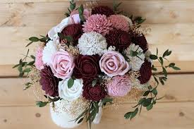 Etymological meaning of the rose flower. Marsala Burgundy Dusty Rose Sola Wood Flower Bouquet Solaflowerstore