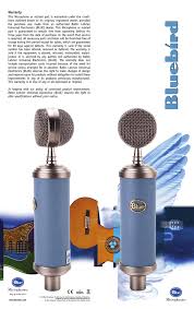 blue microphones bluebird manualzz com