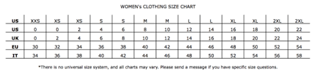 Actual Women Clothes Size Conversion Chart Clothes
