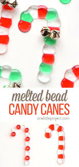 Melted Bead Candy Canes Candy Cane Bead Ornaments Recipe Beads Candy Melting Beads Christmas Ornaments Homemade