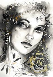 The soul of the alley Watercolor painting