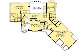 Ground floor plan consists of the living, dining, kitchen, bedroom 1, garage and the common toilet and bath. 4 Bed Luxury House Plan With Angled Garage And Family Room 15733ge Architectural Designs House Plans