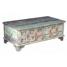 Antique indian painted coffee table originally a baby crib hand painted animals and flowers all around. Vintage Indian Old Antique Reclaimed Teak Wood Carved Coffee Table By Jodhpur Handicraft House From Jodhpur Rajasthan Id 4684074