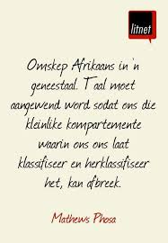 Geneestaal Wise Quotes Words Afrikaans