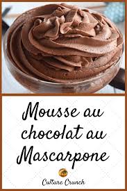 Mousse Au Chocolat Au Mascarpone La Recette Facile En 2020 Recette Gateaux Et Desserts Mousse Au Chocolat