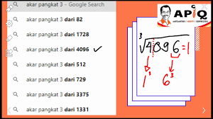 Rumus cara mencari dan menghitung akar pangkat 3 tiga oleh berpendidikan diposting pada 14 februari 2016 16 maret 2019 setelah mengetahui dan memahami cara menghitung akar kuadrat pangkat 2 dua pada pembahasan kali ini akan dijelaskan tentang bagaimana rumus untuk mencari dan menghitung akar pangkat 3 tiga. Akar Pangkat 3 Dari 1728 Cara 7 Detik Paman Apiq Youtube