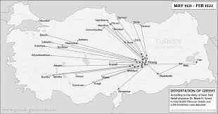 Khanzadian for the armenian national delegation and raymond h. Map Of Greek Deportations Mark Ward S Testimony
