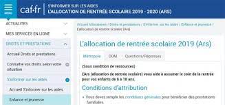 La prime de rentrée scolaire tant attendue par les familles, modestes ou non, arrive. Rentree Des Classes L Allocation De Rentree Scolaire Ars 2019 2020 En Detail Caf Actu Du Moment Articles Tso