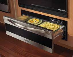 Some oven drawers can keep foods warm. Pinterest