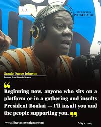 Ex-Senator Sando Johnson:...